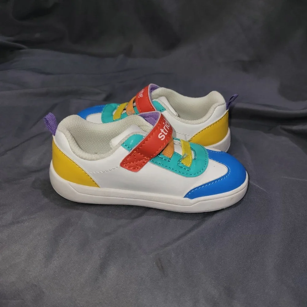 Ms Rachel Stride Rite Shoes 7M Hook Loop Elastic Laces Rainbow Toddler 7